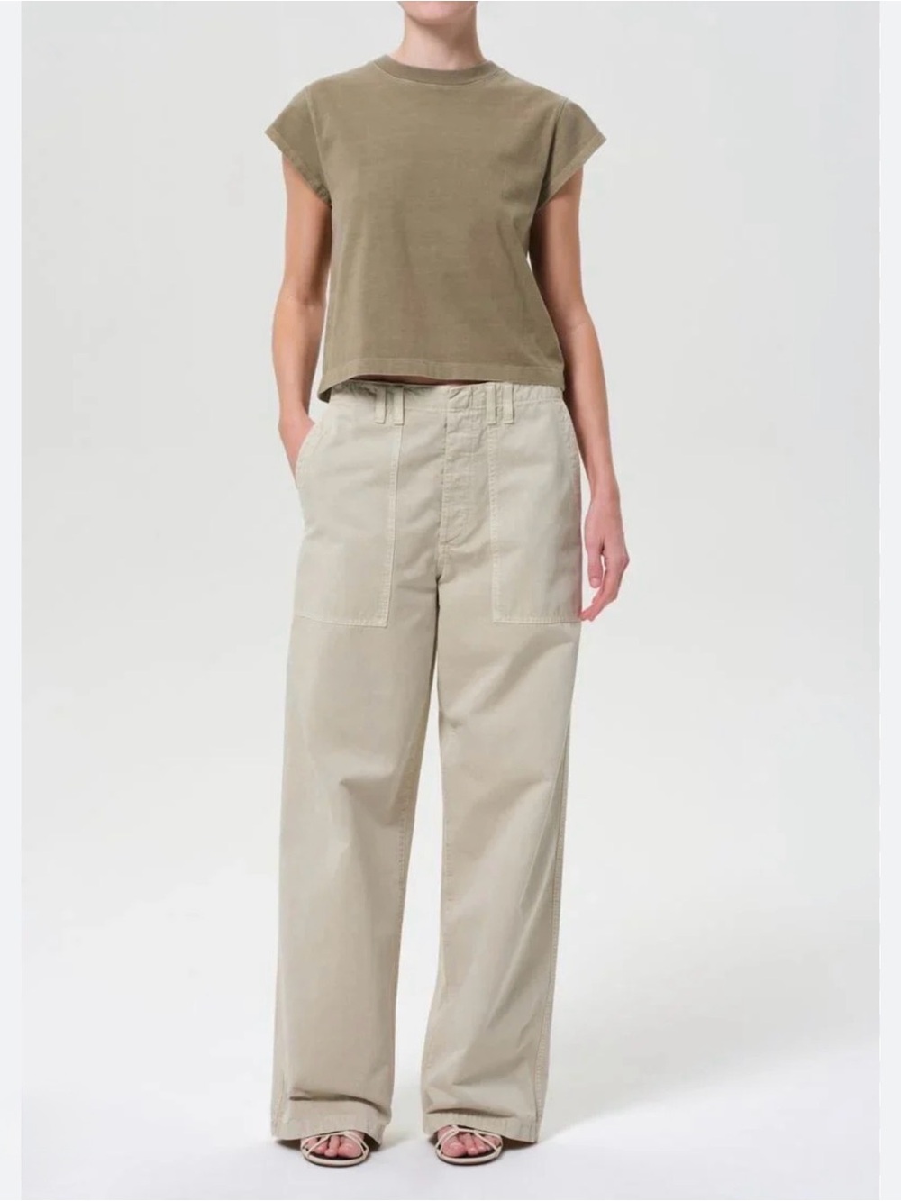 AGOLDE Yuna Pant in Pumice